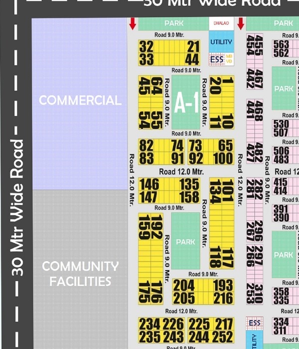 Rohini Sector 37 Plot for Sale - A1 | 150b Close Detail