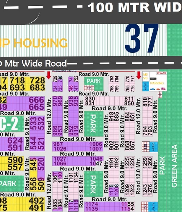 Rohini Sector 37 Plot for Sale - C2 | 842 Park Facing View