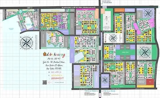 Rohini Sector 36, 37, and 38 ( Combined ) high resolution layout map