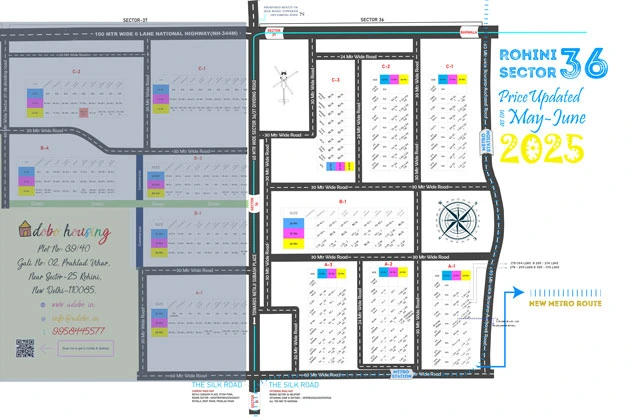Rohini Sector 36 property plot rates
